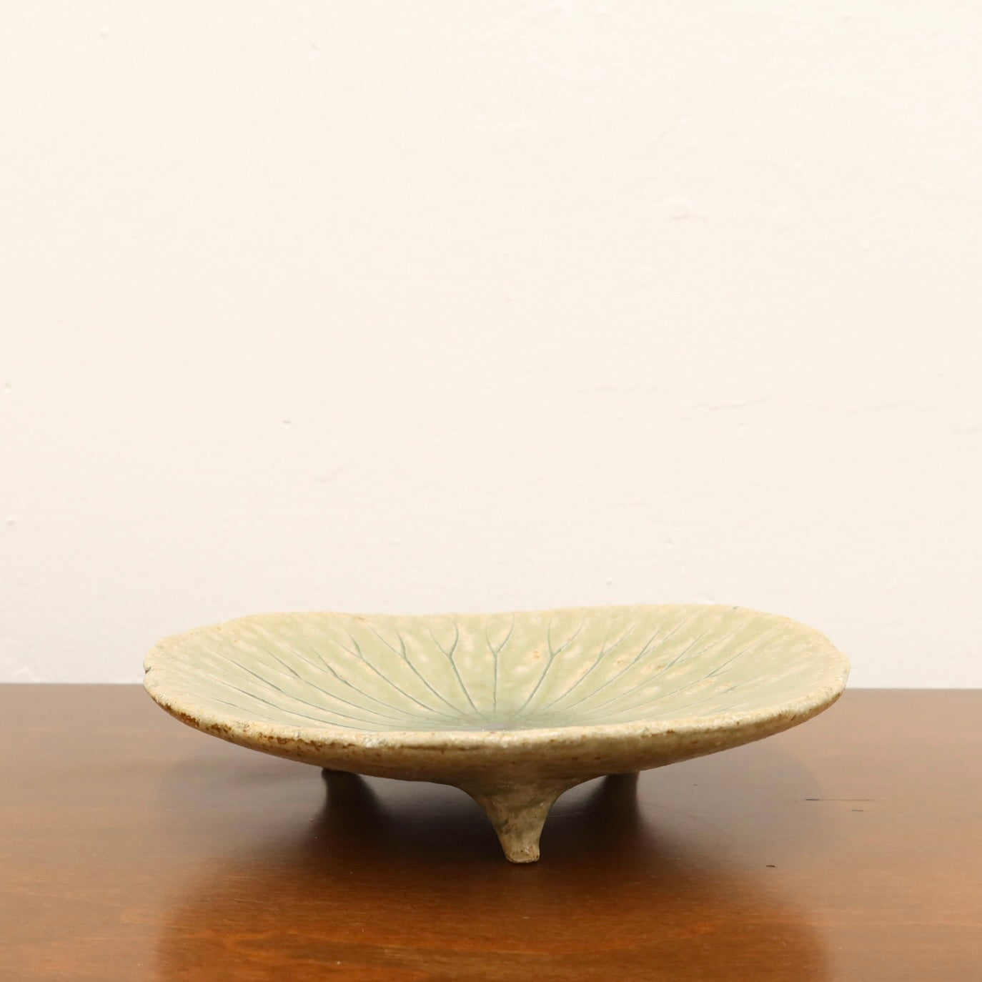 Japanese Shigaraki Ceramic Lotus Bowl
