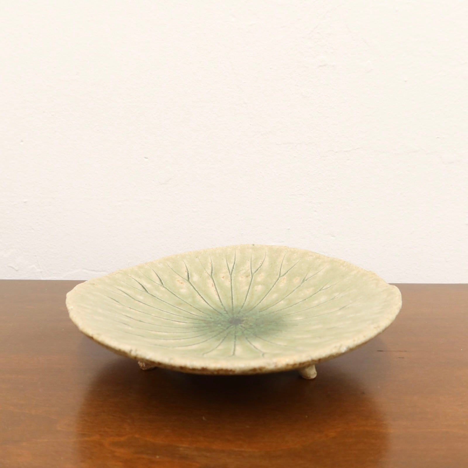 Japanese Shigaraki Ceramic Lotus Bowl