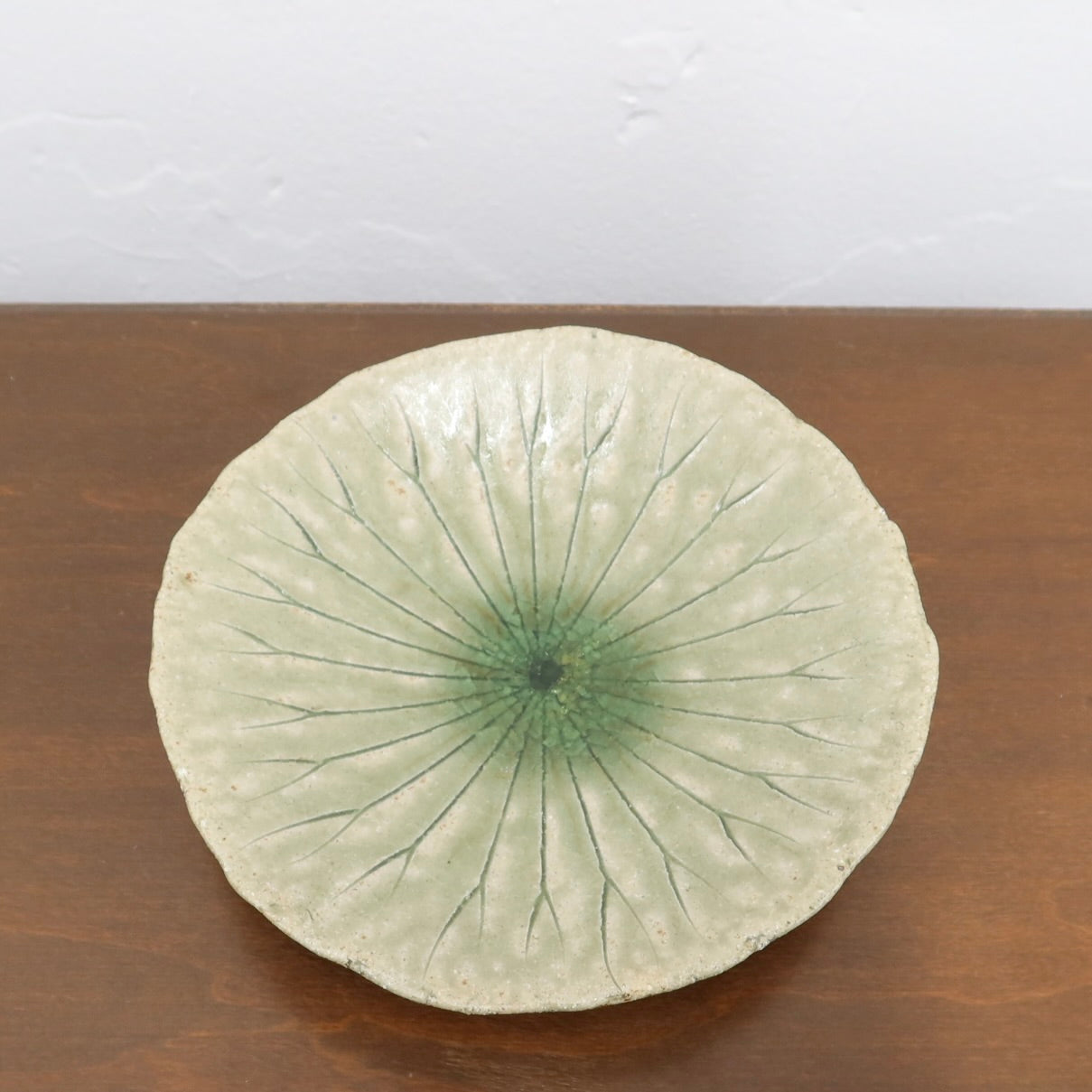Japanese Shigaraki Ceramic Lotus Bowl