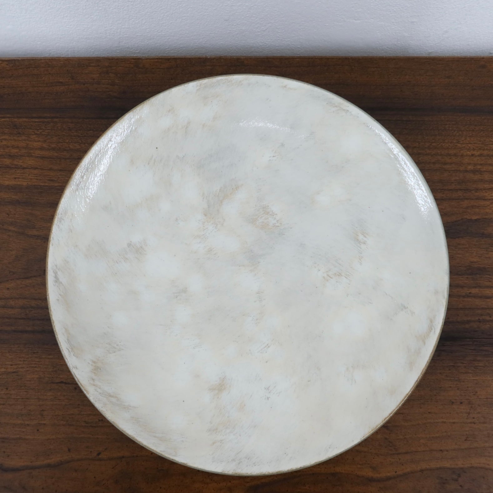 Korean Guiyal Buncheong Ceramic Moon Plate, 3 Sizes