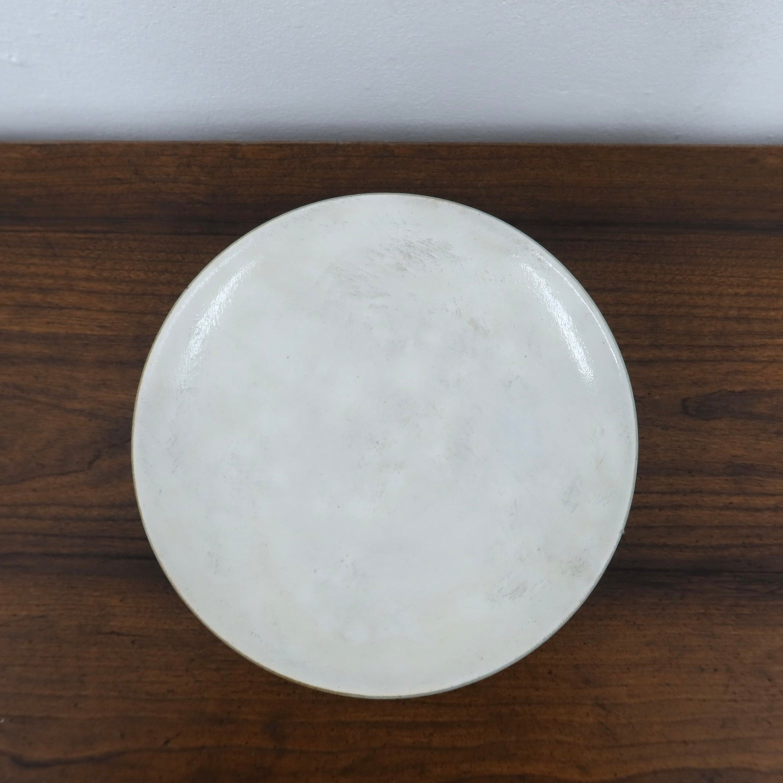 Korean Guiyal Buncheong Ceramic Moon Plate, 3 Sizes