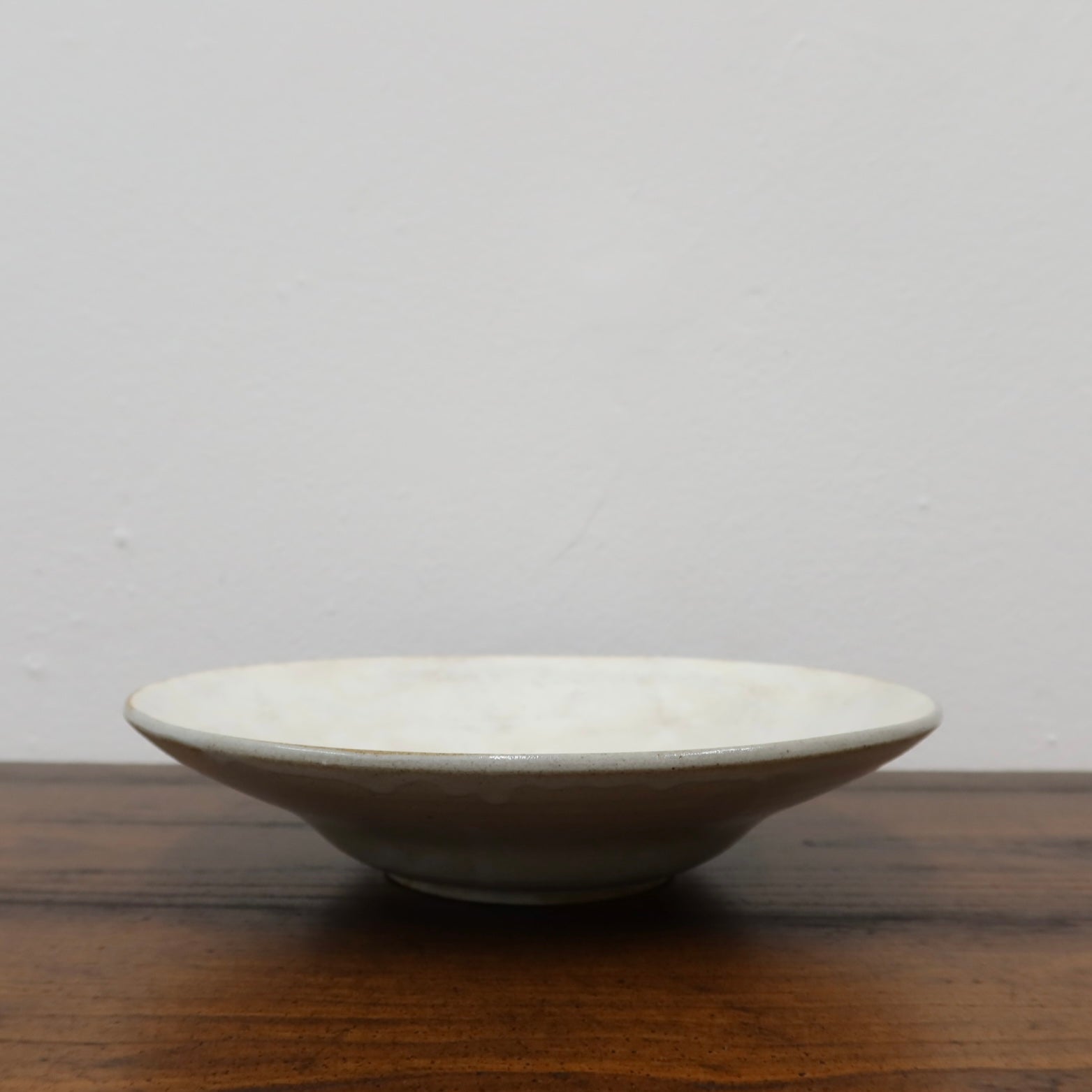 Korean Guiyal Buncheong Ceramic Moon Pasta Bowl