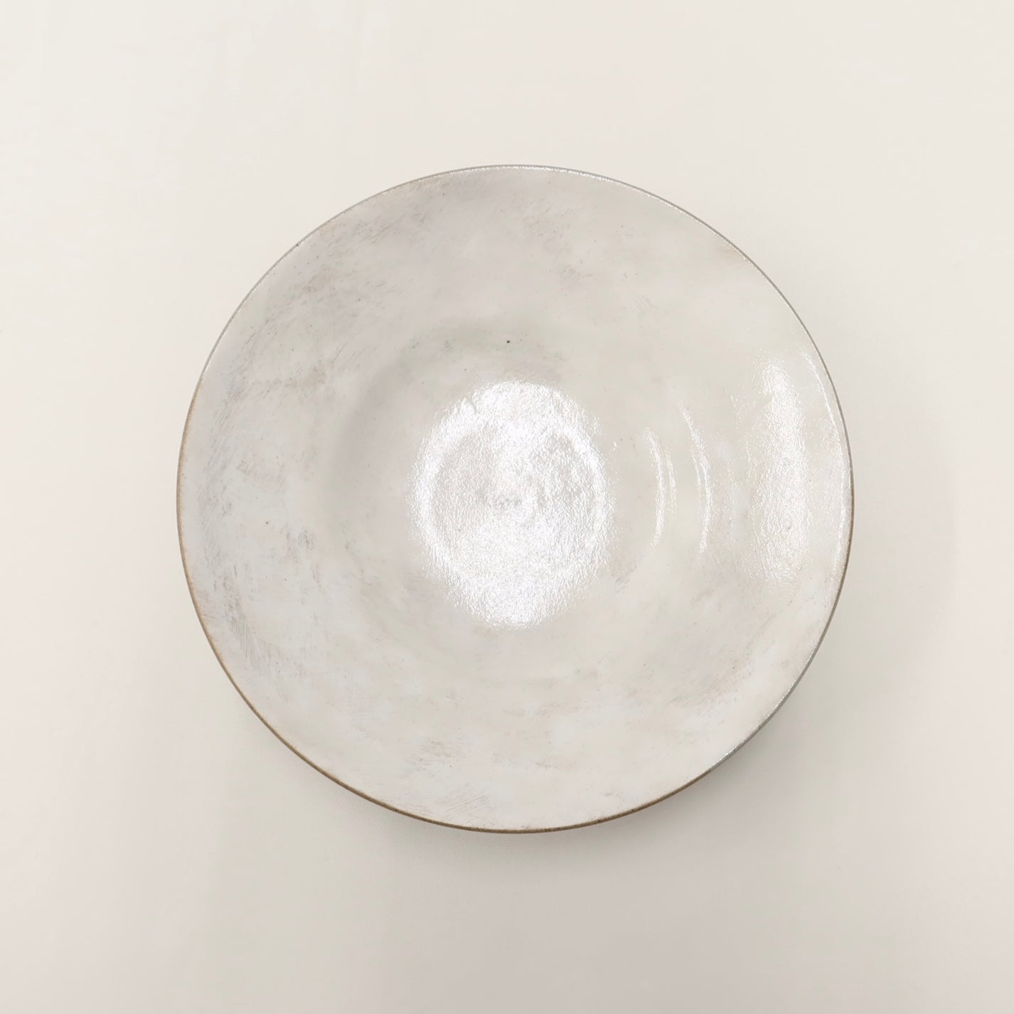Korean Guiyal Buncheong Ceramic Moon Pasta Bowl