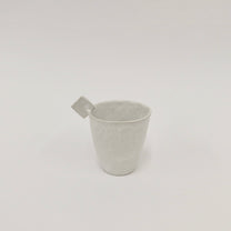 Korean Wild Grass Ceramic Tea Cup with A Small Ear-Like Handle
