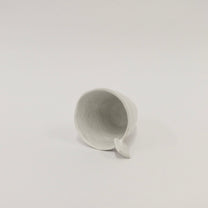 Korean Wild Grass Ceramic Tea Cup with A Small Ear-Like Handle