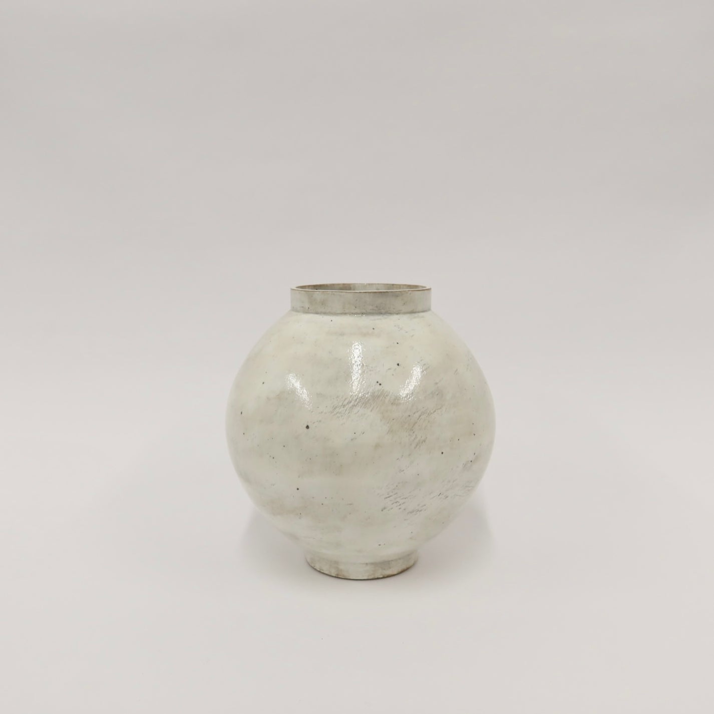 Korean Buncheong Moon Jar