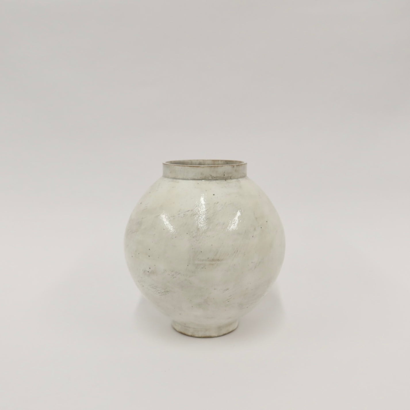 Korean Buncheong Moon Jar