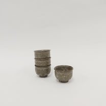 Japanese Shigaraki Tea Cup in Earthy Gray