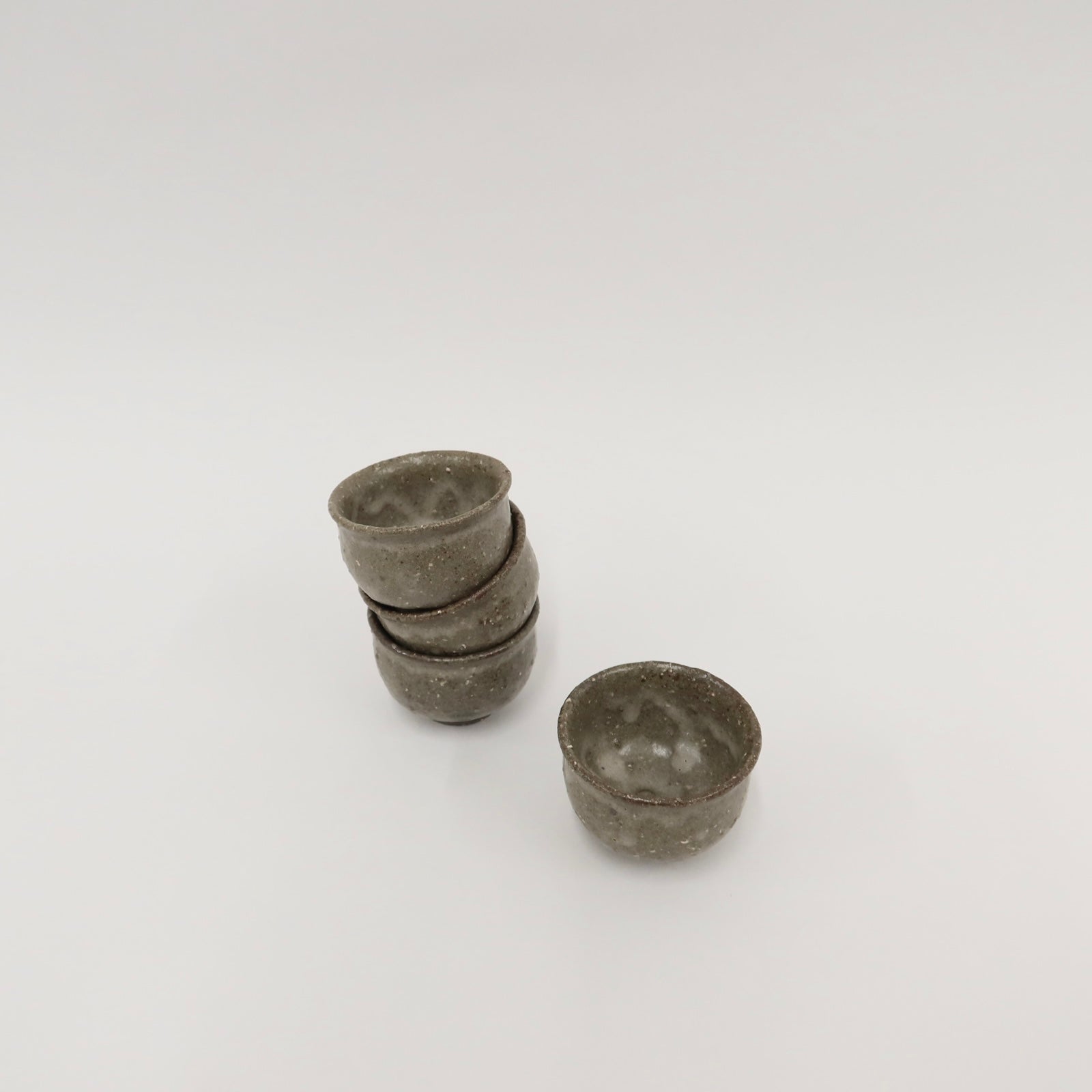 Japanese Shigaraki Tea Cup in Earthy Gray