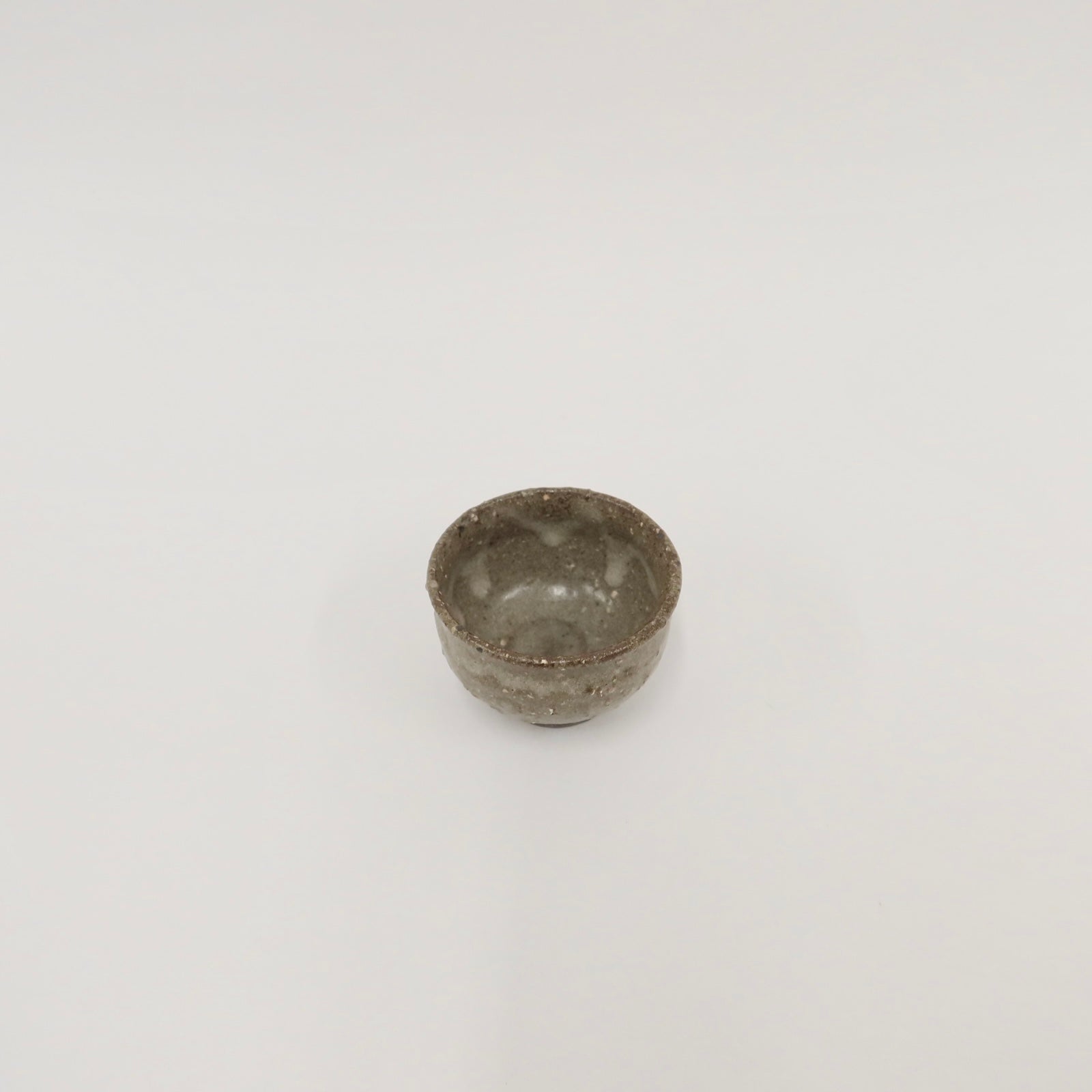Japanese Shigaraki Tea Cup in Earthy Gray