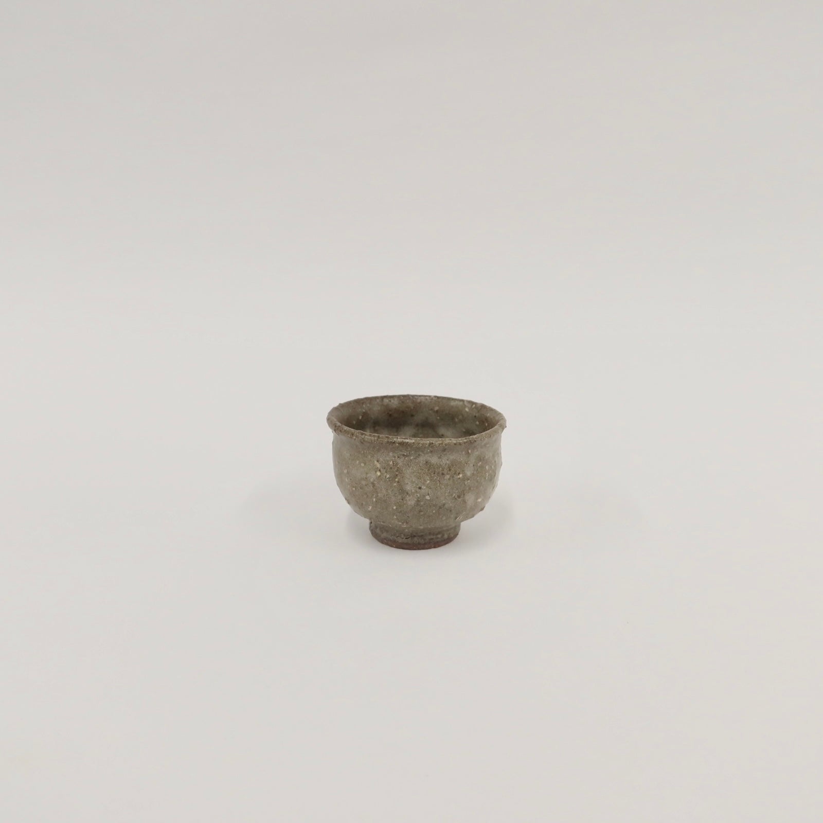 Japanese Shigaraki Tea Cup in Earthy Gray