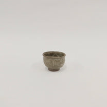 Japanese Shigaraki Tea Cup in Earthy Gray