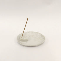 Korean Entwined Grass and Bellflower Ceramic Incense Holder