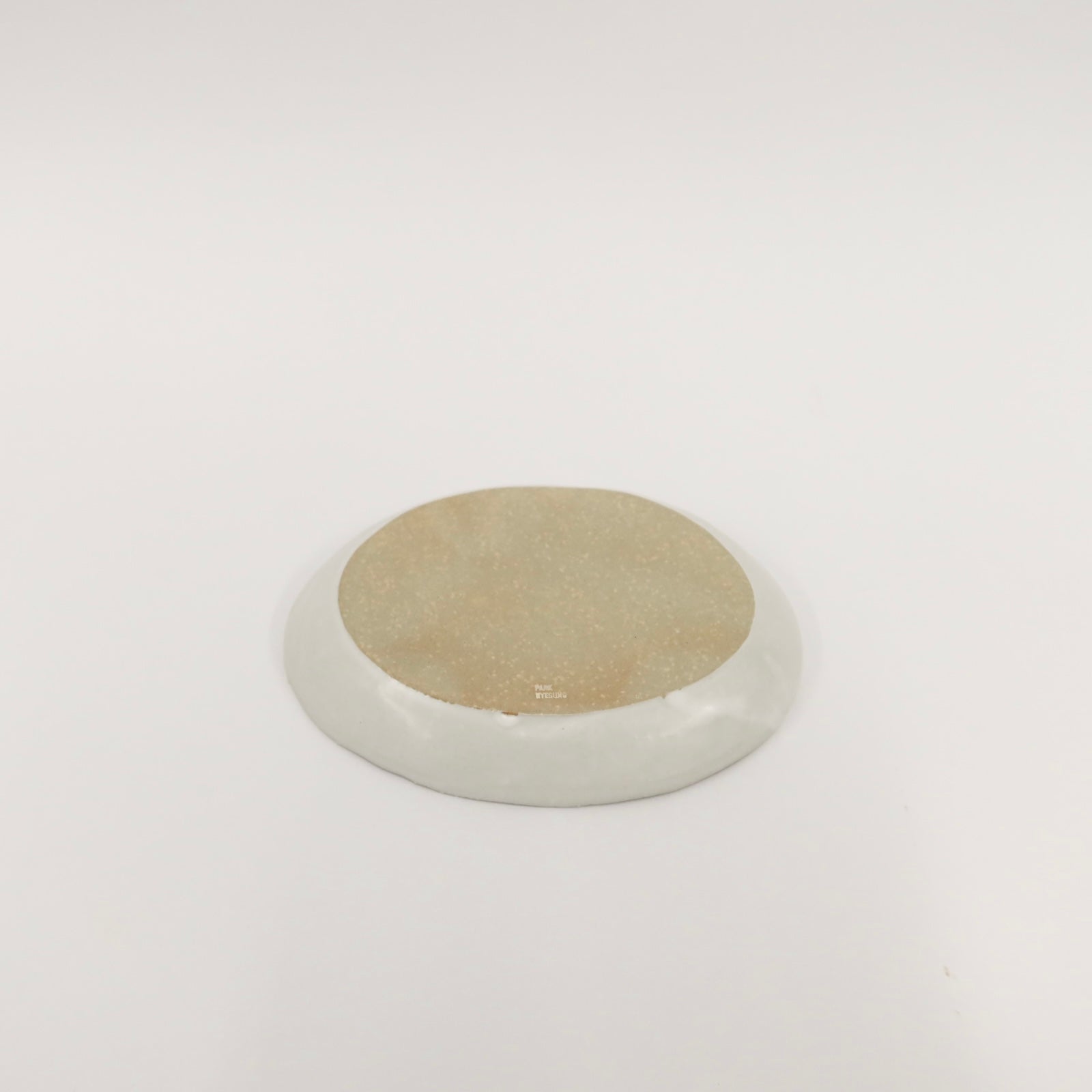 Korean Entwined Grass and Bellflower Ceramic Round Plate