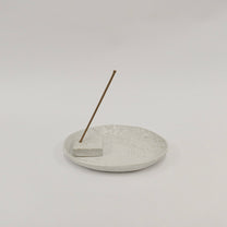 Korean Entwined Grass and Bellflower Ceramic Round Plate