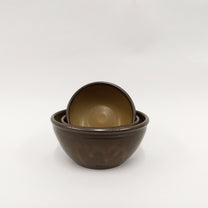 Korean Earthenware Onggi Ttukbaegi Bowl, 3 sizes