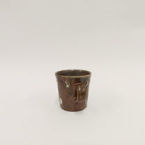 Korean Wood-Fired Ash-Glazed Dotted Mug