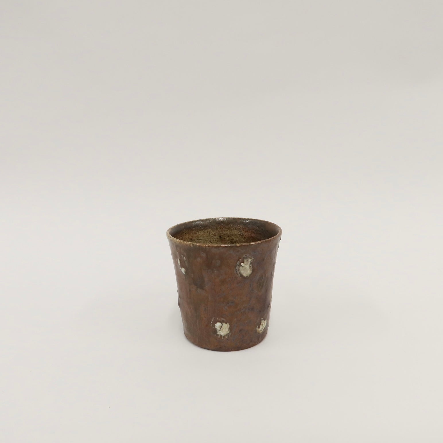 Korean Wood-Fired Ash-Glazed Dotted Mug