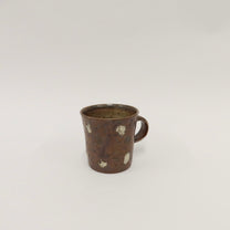 Korean Wood-Fired Ash-Glazed Dotted Mug