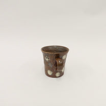 Korean Wood-Fired Ash-Glazed Dotted Mug