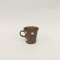 Korean Wood-Fired Ash-Glazed Dotted Mug