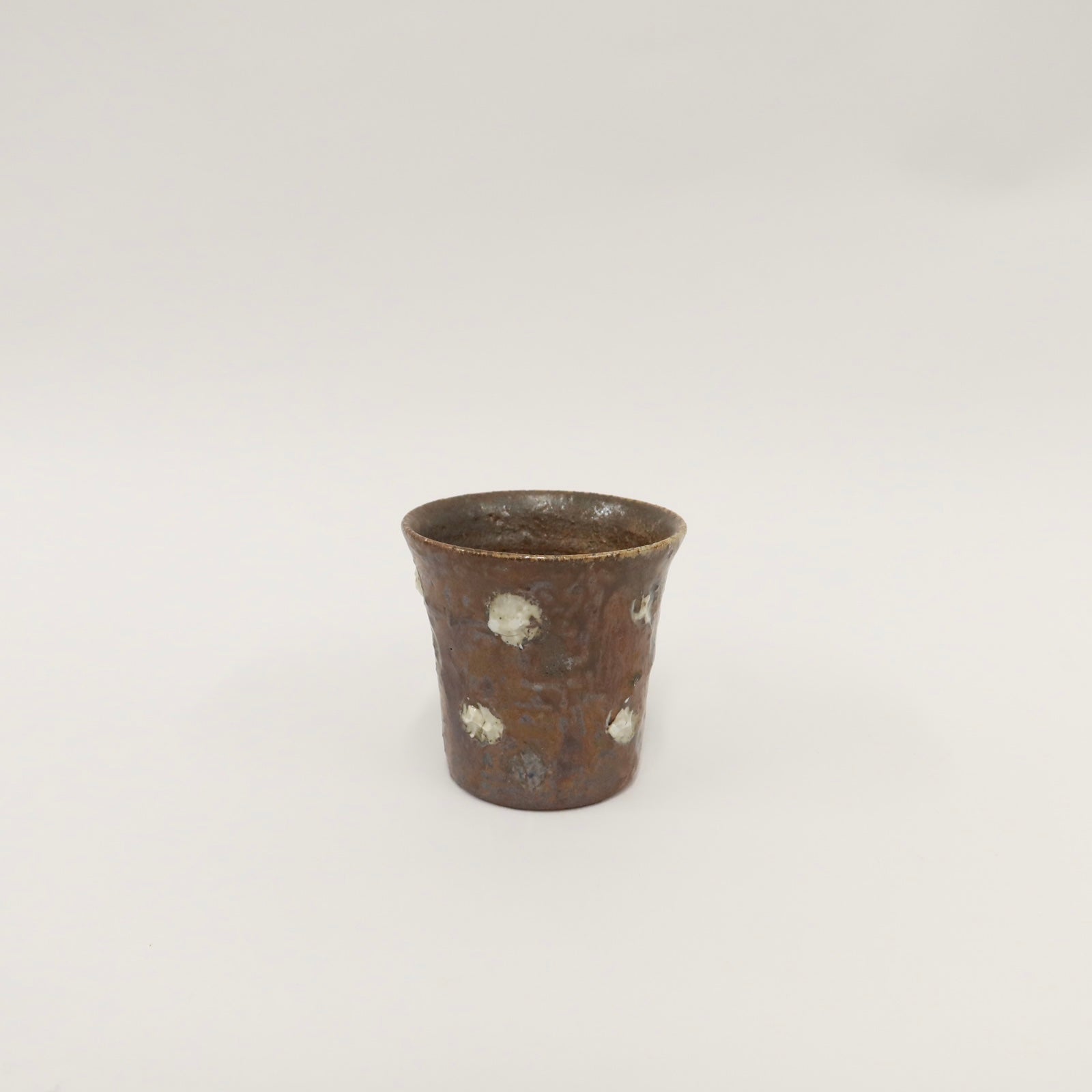Korean Wood-Fired Ash-Glazed Dotted Mug