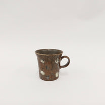 Korean Wood-Fired Ash-Glazed Dotted Mug