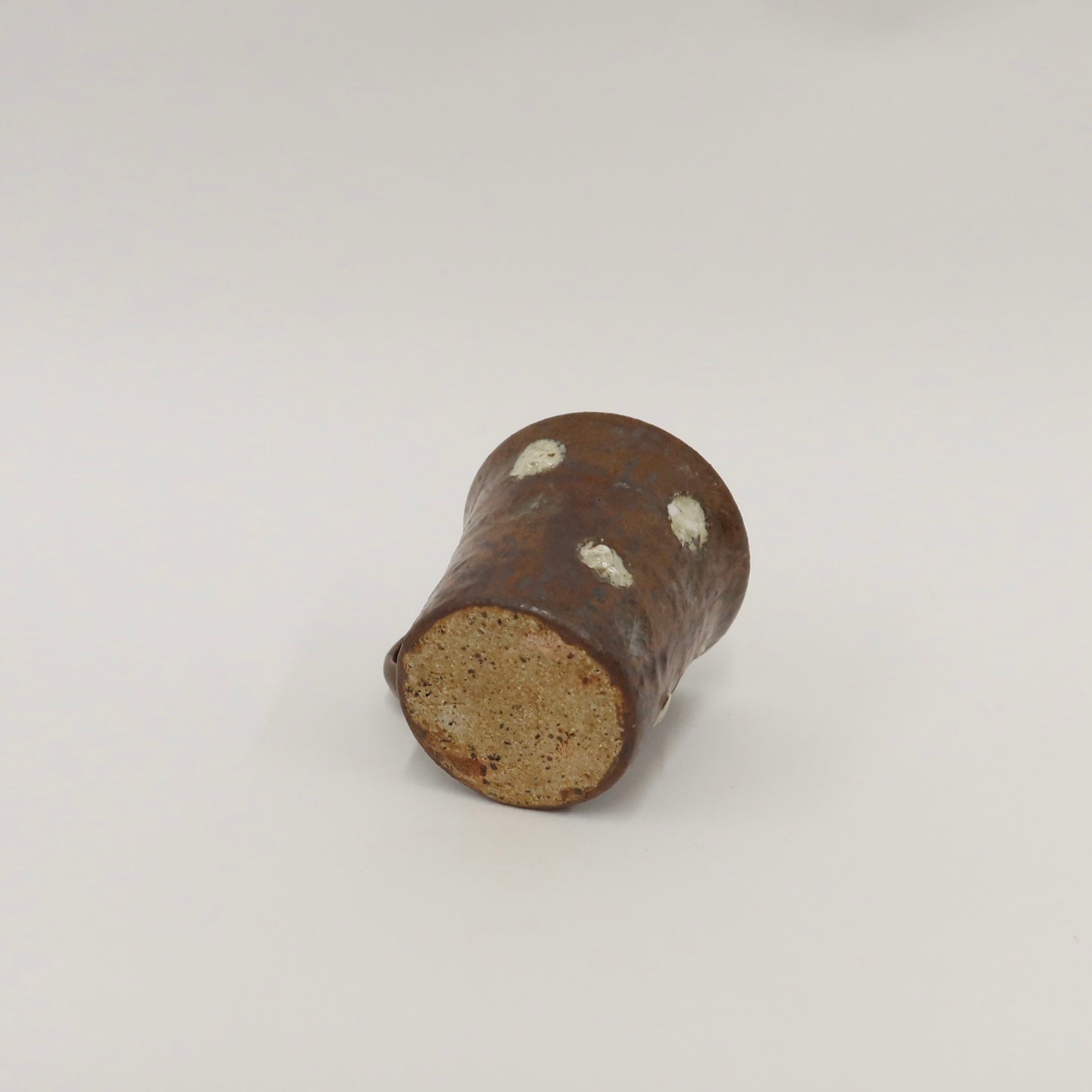 Korean Wood-Fired Ash-Glazed Dotted Mug