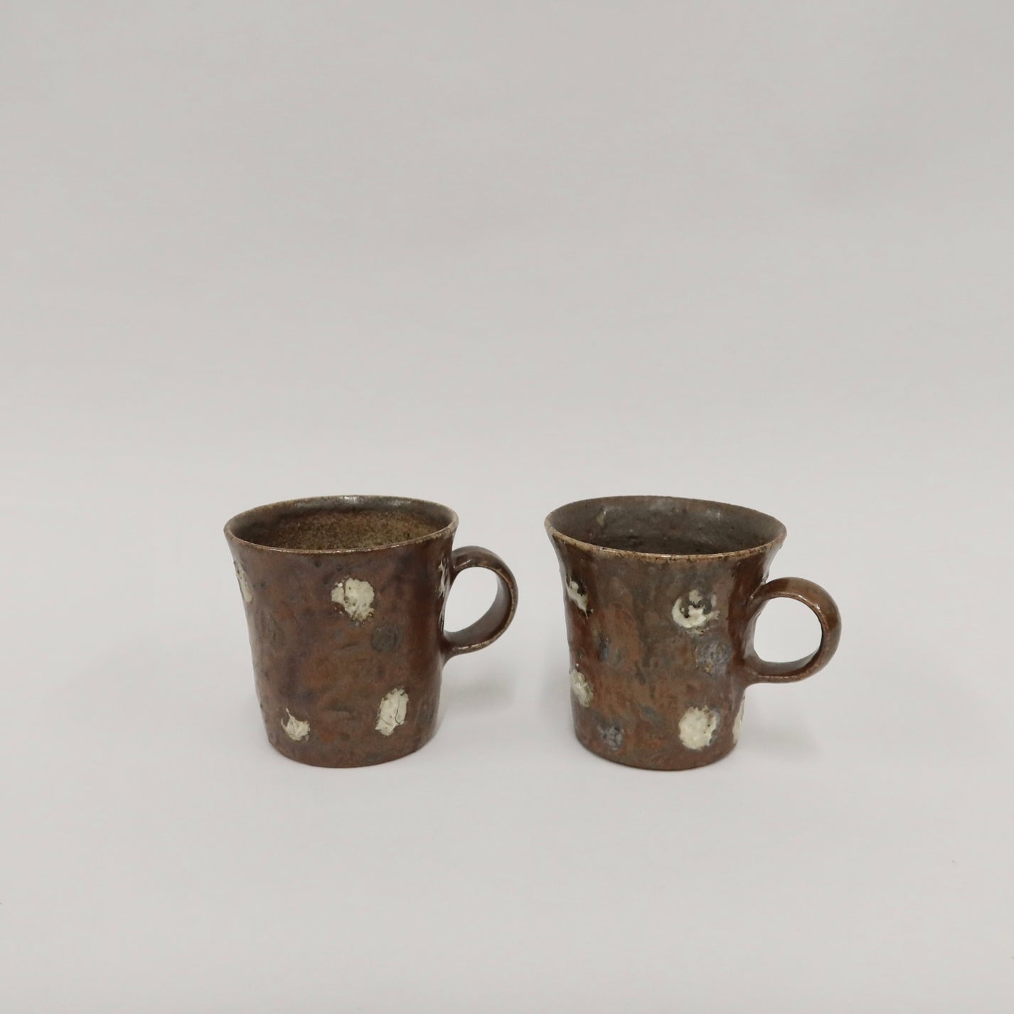 Korean Wood-Fired Ash-Glazed Dotted Mug