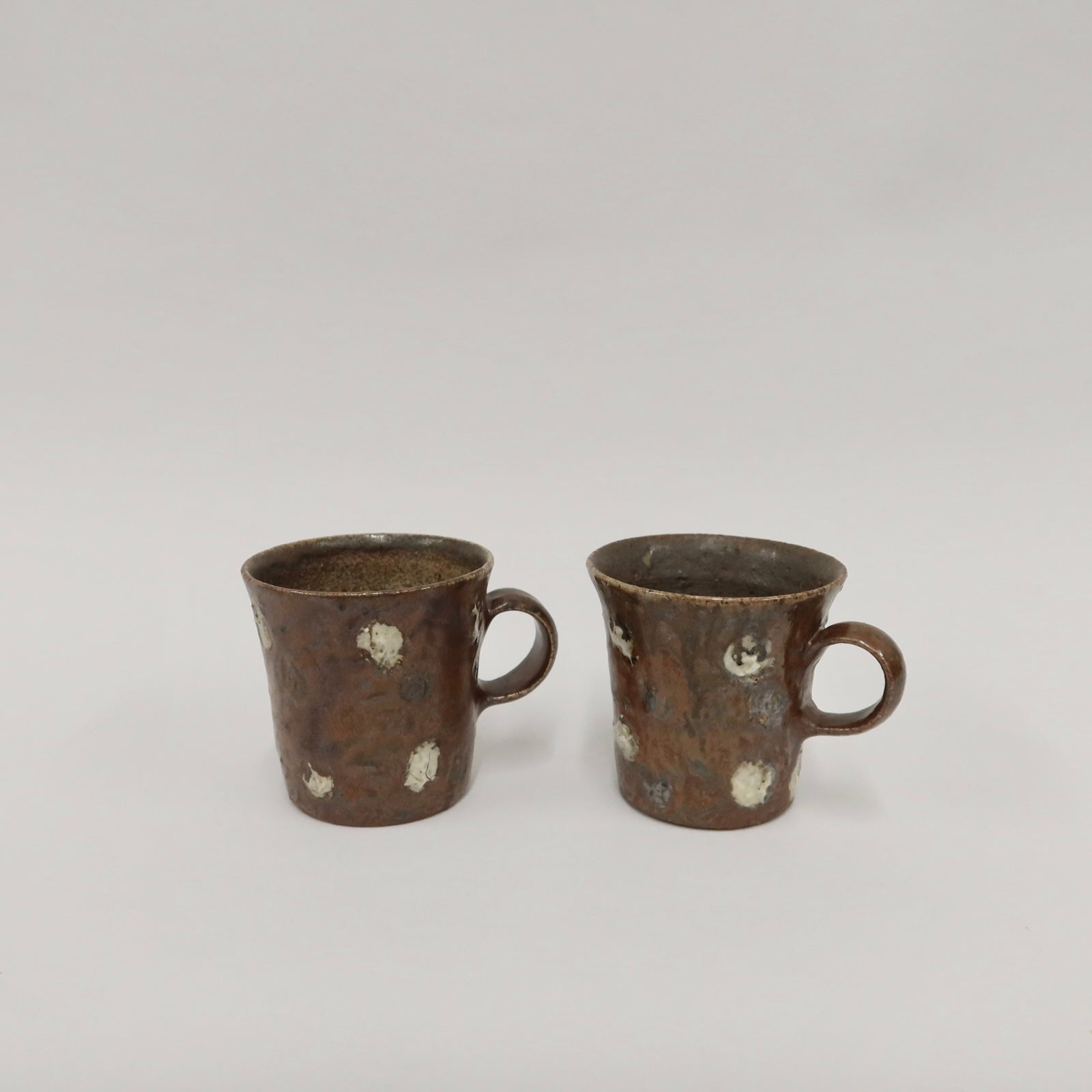 Korean Wood-Fired Ash-Glazed Dotted Mug