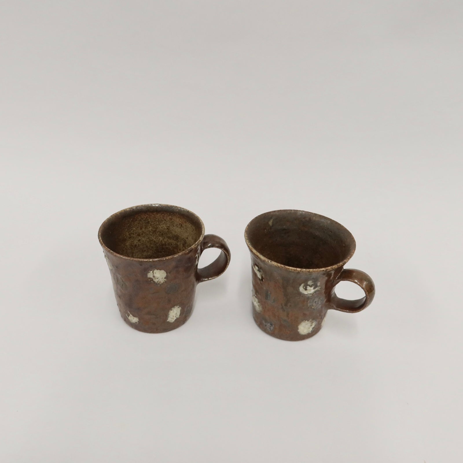 Korean Wood-Fired Ash-Glazed Dotted Mug