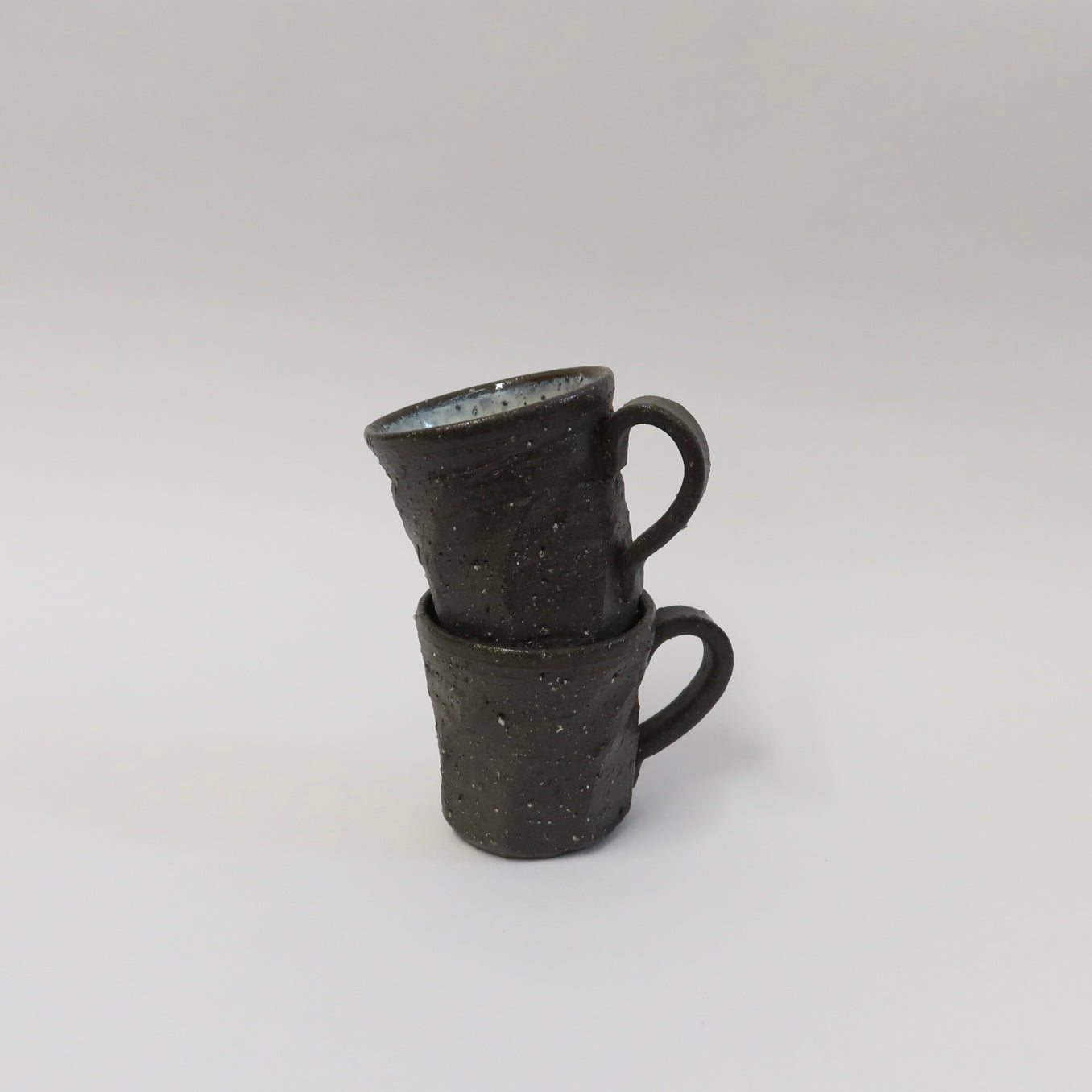 Japanese Shigaraki Ceramic Mug in Earthy Black