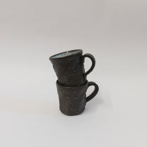 Japanese Shigaraki Ceramic Mug in Earthy Black