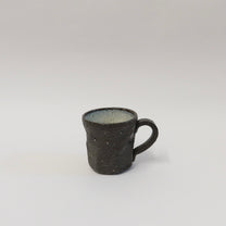 Japanese Shigaraki Ceramic Mug in Earthy Black