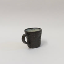 Japanese Shigaraki Ceramic Mug in Earthy Black