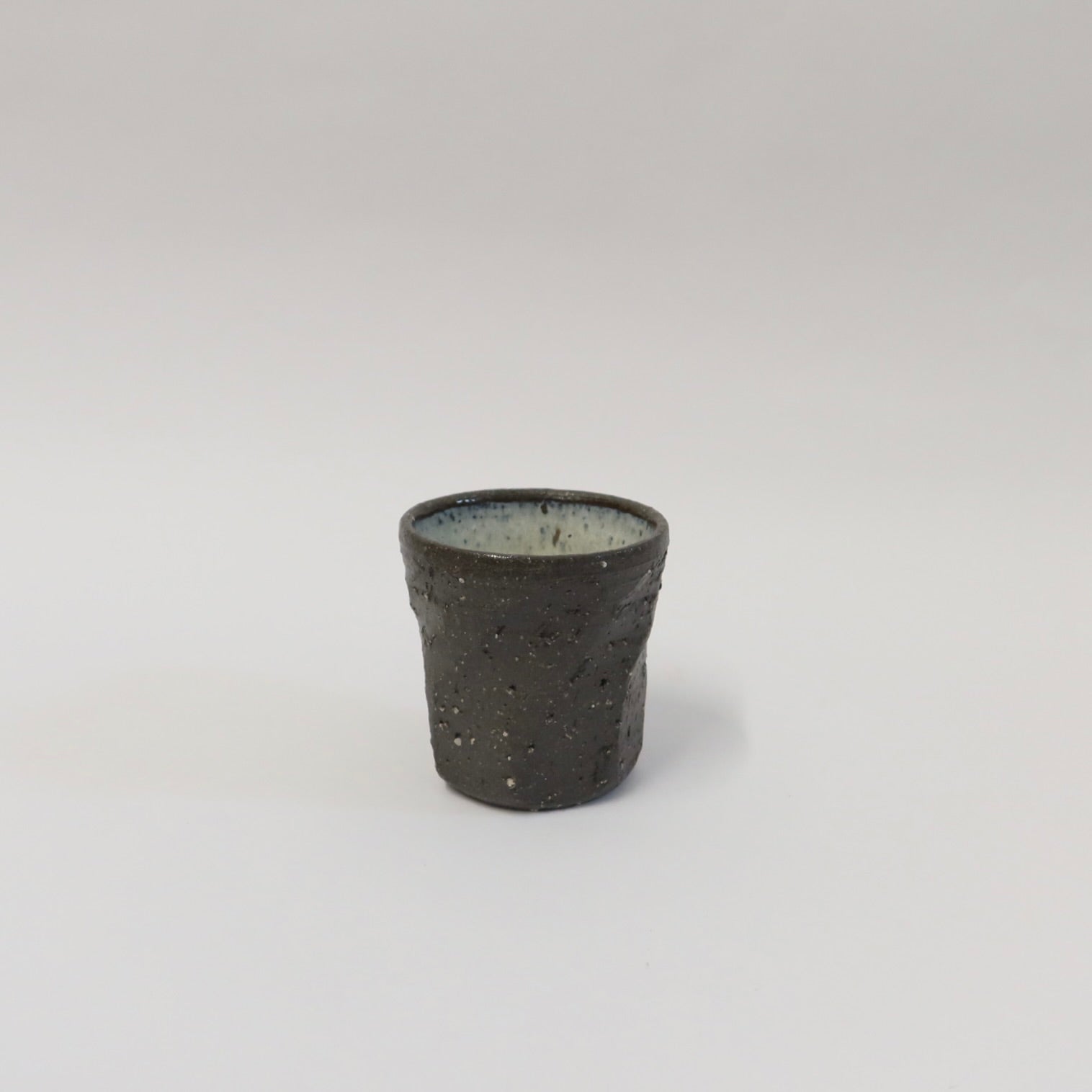 Japanese Shigaraki Ceramic Mug in Earthy Black