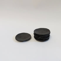 Korean Black-Glazed Mini Teacup Saucer/Round Plate