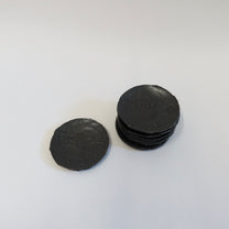 Korean Black-Glazed Mini Teacup Saucer/Round Plate