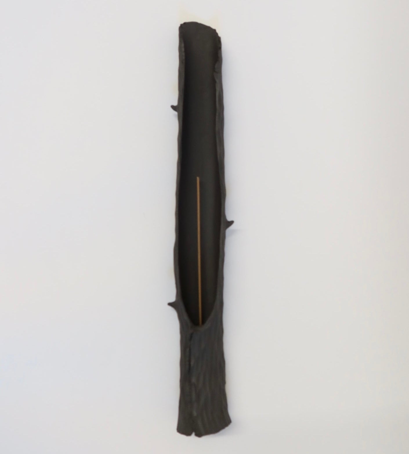 Black Clay Ceramic Branch Incense Holder