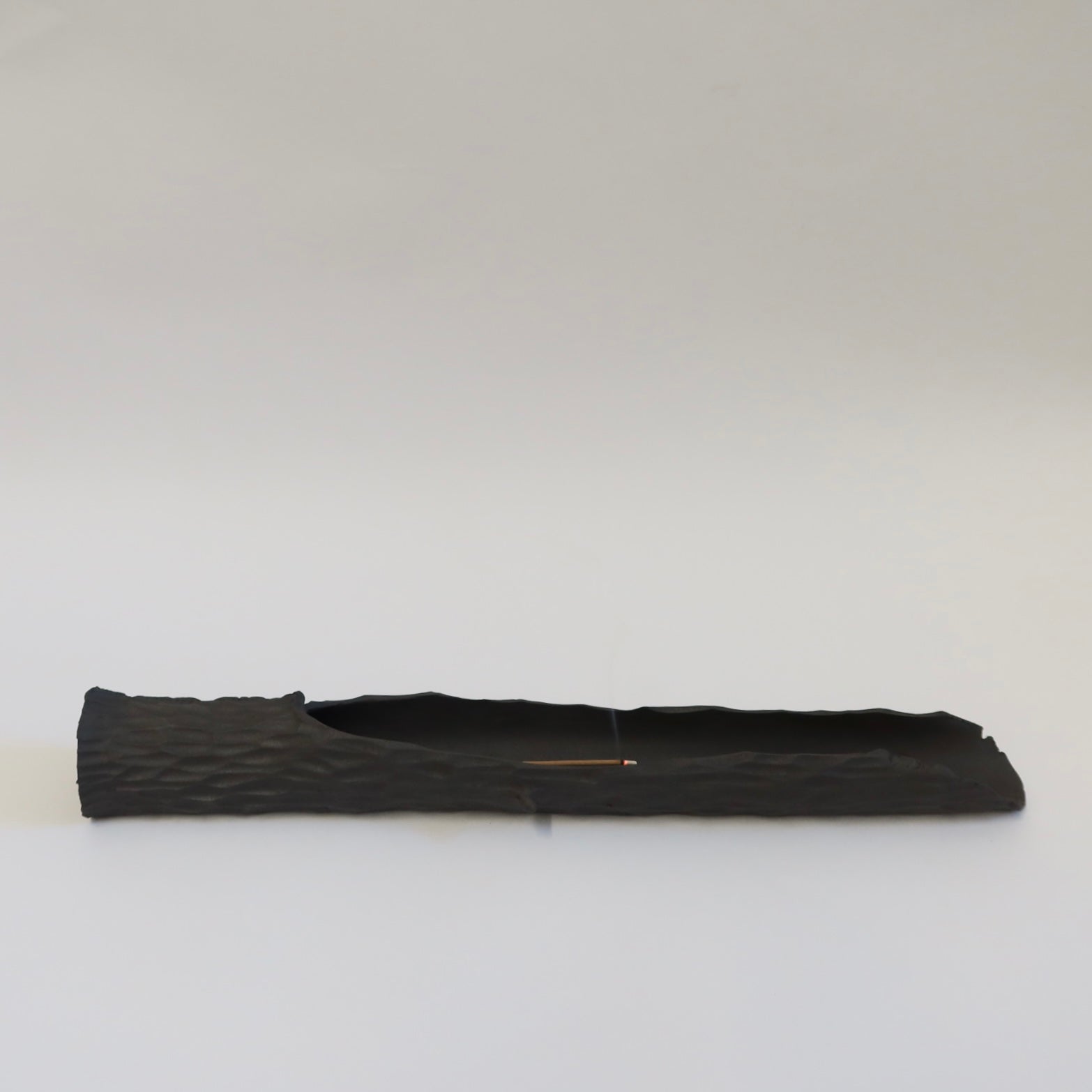 Black Clay Ceramic Branch Incense Holder