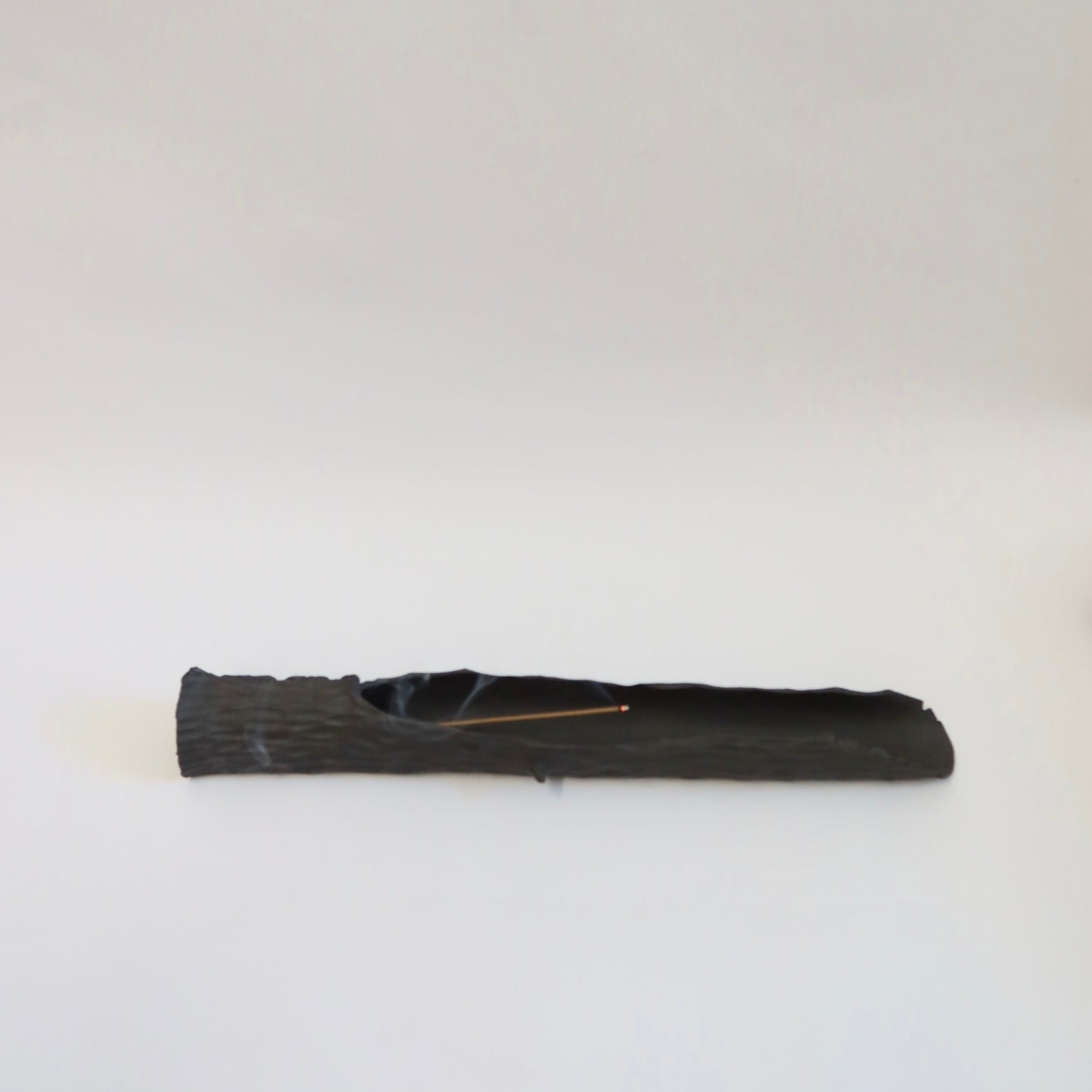 Black Clay Ceramic Branch Incense Holder