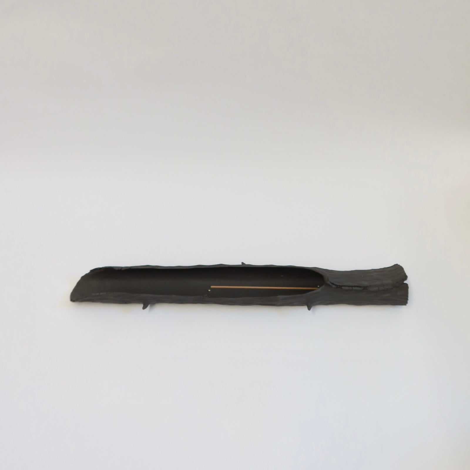 Black Clay Ceramic Branch Incense Holder