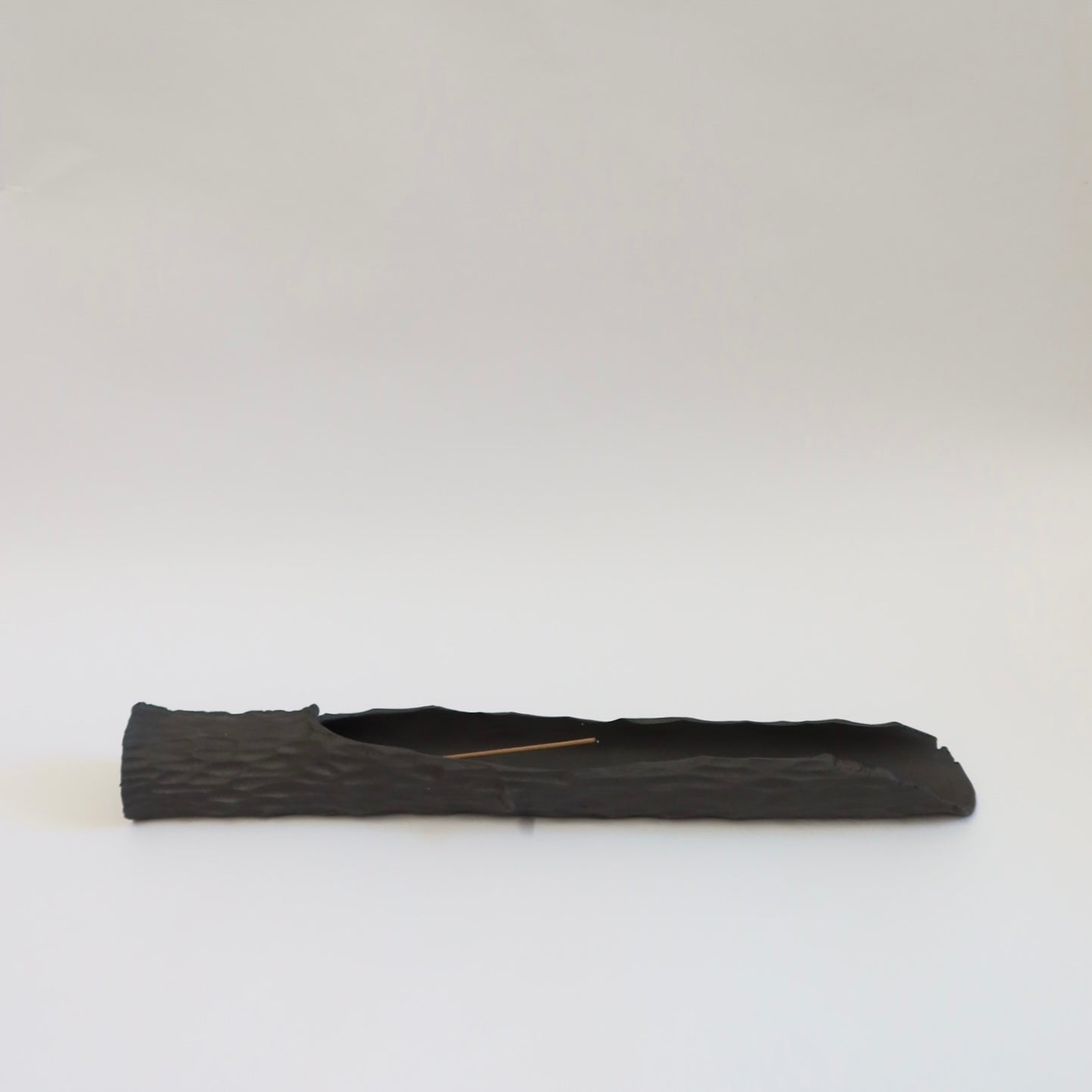 Black Clay Ceramic Branch Incense Holder