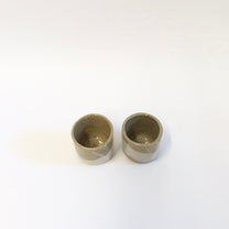 Japanese Shigaraki Tara Tara (たらたら) Mini Tea Cups, Two as a Set