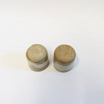 Japanese Shigaraki Tara Tara (たらたら) Mini Tea Cups, Two as a Set
