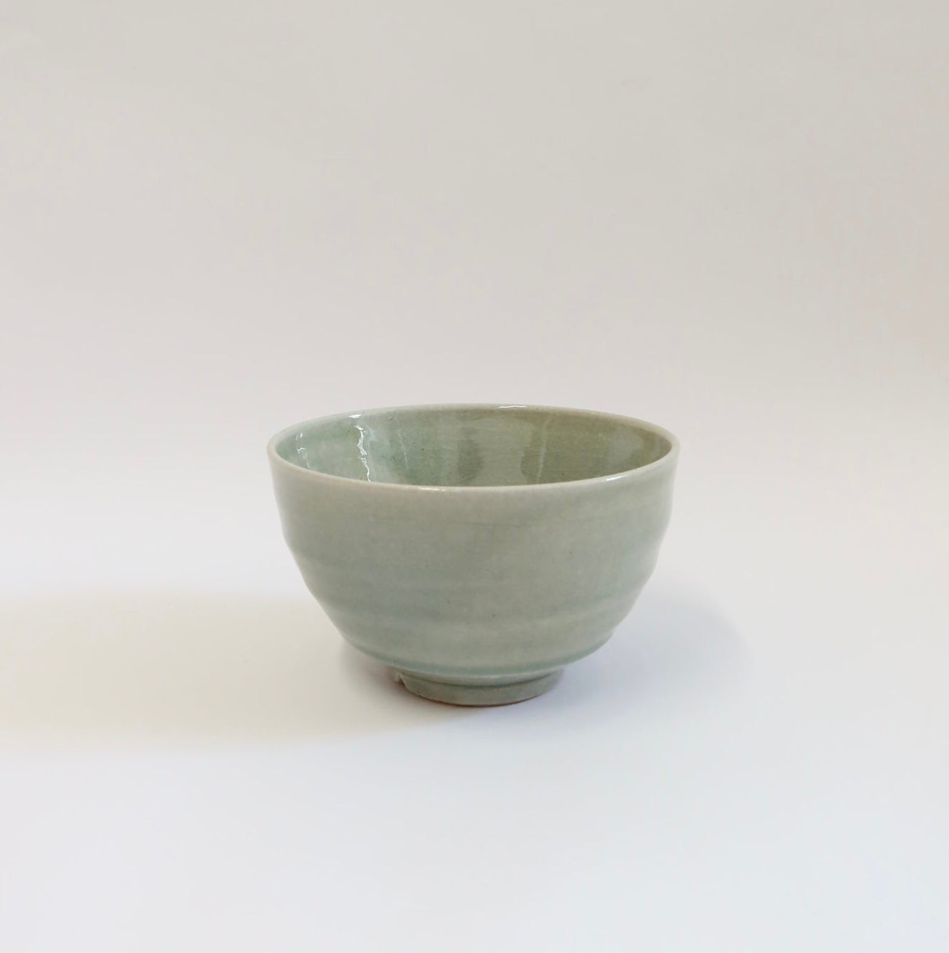 Japanese Green-Glazed Chawan/Matcha Bowl