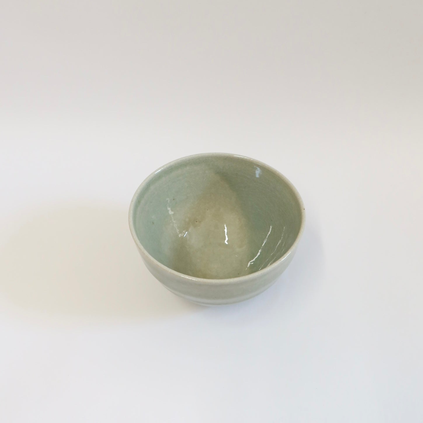 Japanese Green-Glazed Chawan/Matcha Bowl