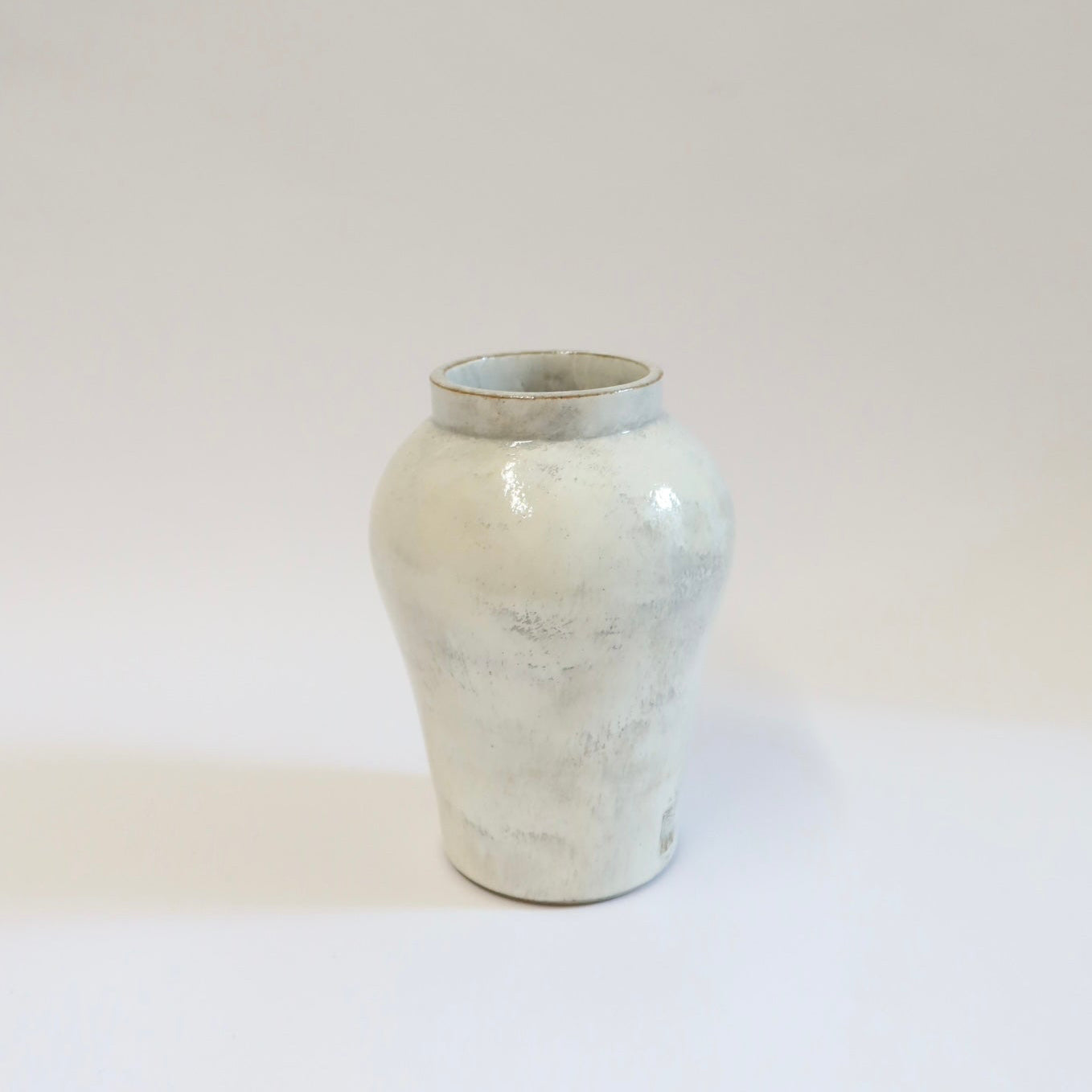 Korean Buncheong Long Hangari Vase, H 5.5"