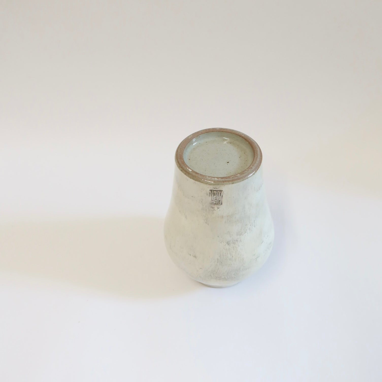 Korean Buncheong Long Hangari Vase, H 5.5"