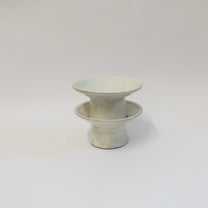 Korean Buncheong Ceramic Round Plate, S